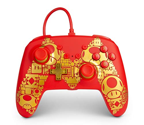 Control Switch powerA Wired Controller  *Mario* Rojo/Amarillo