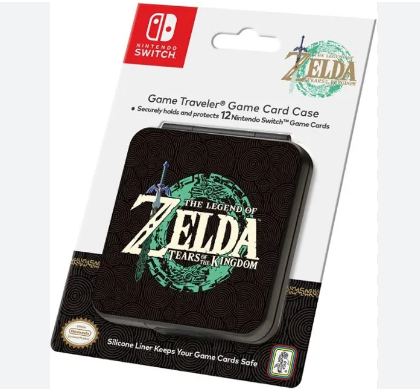 Game card case  NINTENDO SWITCH ** Zelda TOK** 12 Juegos Negro/Verde