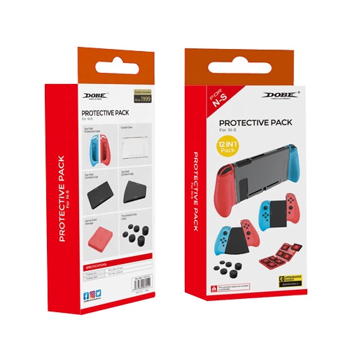 Super kit 12 in 1 Protective Pack DOBE Nintendo Switch