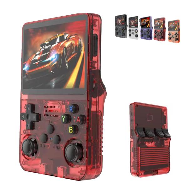 Consola Game Console R36S (15.082 Juegos) Rojo Cristal Rojo Cristal
