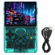 Consola Game Console R36S (15.082 Juegos) Verde Cristal Verde