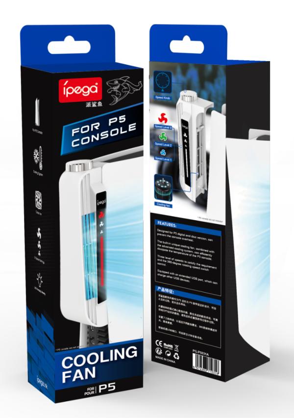 PS5 Slim Cooling Fan Ipega Blanco